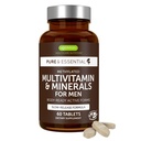 Igennus Methylated Men's Multivitamin with 22 Actives, Added Lycopene for Antioxidant Support, High Potency B12, Sustained Release, Pure & Clean, Non-GMO & Halal, 60 Tablets