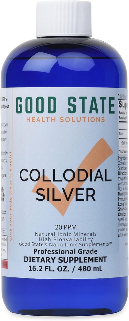 Good State Liquid Ionic Silver (96 porciones a 100 mcg - 16 fl oz)