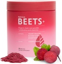 Beets+ Blend de hoja orgánica fortificado con vitaminas y prebióticos para la producción de óxido nítrico de energía cardíaca