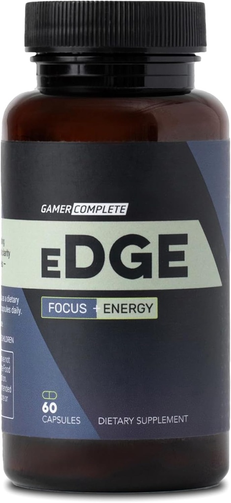 Suplemento de Edge, Brain, Energy y Focus ← Capsules Nootropic para aumentar el rendimiento, la concentración y el cuerpo de combustible y la mente con vitaminas para la claridad mental y la energía