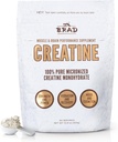 B.rad 100% Pure Micronized Creatine Monohydrate Powder TEN Natural, No Additives TEN Boosts Muscle Strength, Recovery & Performance TEN soporta Brain Health TEN 300g, 60 Servings
