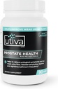 Suplemento de salud de la próstata Utiva para hombres - Fórmula natural para función de próstata y flujo de orina - Beta-Sitosterol y Saw Palmetto Prostate Suplemento - Hecho en Canadá, 90 Softgels