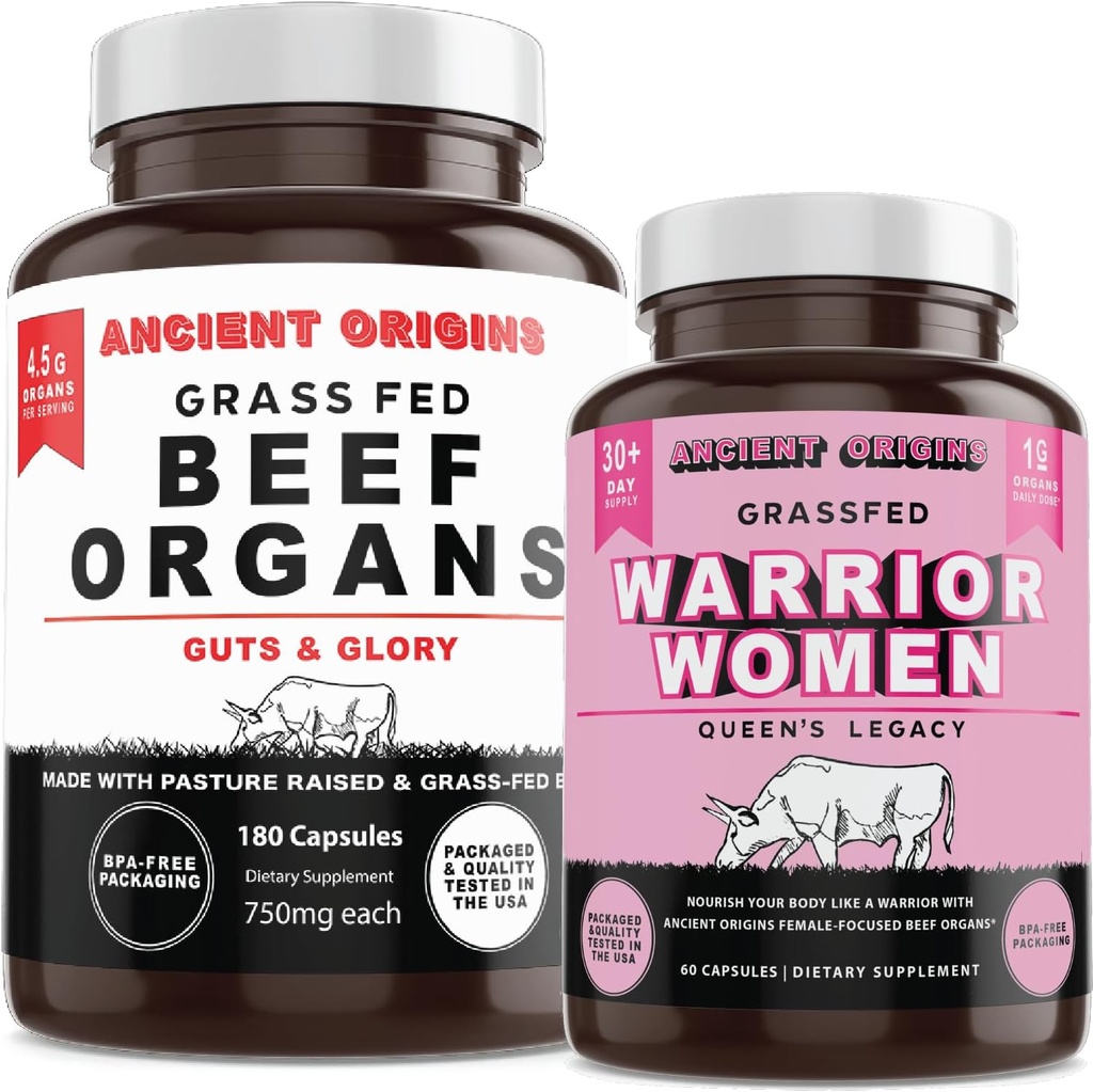 Orígenes antiguos Grass Fed Beef Organs and Women's Beef Organ Superfood