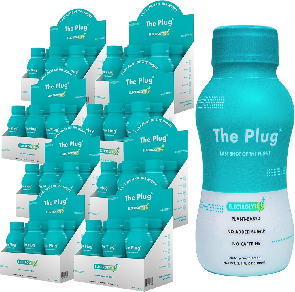 The Plug Liver Cleanse Detox & Repair Drink Electrolytes Organic Herbal Liquid Detoxify Body Plants Supplement Support Weight Loss Natural Health Hydrate Sports Energy Immunity Shots Minerals Vitamins