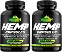 Extracto de aceite de cáñamo cápsulas para soporte conjunto Su suplemento de salud Tablas de cáscaras Immune Natural Seed Oils Powder (Pack of 2)
