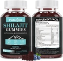 Shilajit for Man,Woman & Kid.Himalayan Gold Shilajit Gummies.1000mg Shilajit,200mg Ashwagandha,200mg Chaga,100mg Ginseng, 100mg Saw Palmatto, 60mg Black Seed Oil