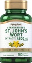 Piping Rock St. John's Wort Capsules TEN 4800 mg TENER 180 Píldoras TENIDO Suplemento Extracto para Mujeres y Hombres