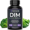 DIM Suplemento 300mg - Diindolylmethane with Broccoli & BioPerine - Soporte de equilibrio hormonal para hombres y mujeres, metabolismo estrógeno, alivio de la menopausia & control de acné hormonal - 90 caps Vegan