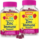 WellSí Zinc for Kids 25mg Gummies - Sistema inmunológico y soporte antioxidante - Salud de la piel, máxima fuerza niños Zinc Suplemento Immune Booster Gummy - GMO-Free, Vegan - 60 Gummies (2)