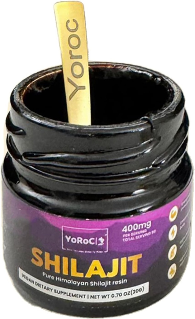Shilajit, Puro Himalayan Shilajit Resin, Suplemento dietético, Net Wt 20gm(0.70oz)