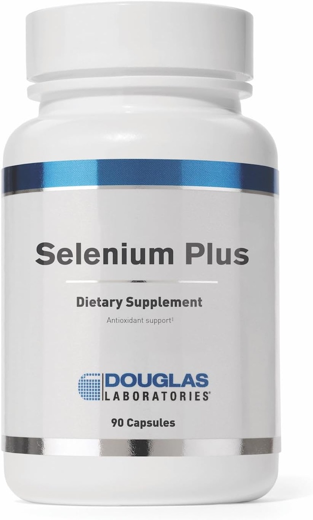 Douglas Laboratories Selenium Plus ← Selenium Suplemento con vitaminas E y C Silencioso 90 cápsulas