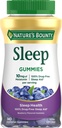 Botín de la naturaleza 10 mg Melatonin Gummy, 100% suplemento de sueño libre de drogas, 10 mg, Blueberry, 140 Ct