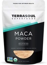 Superalimentos Terrasoul Ecológicos Gelatinized Maca Powder, 16 Oz, Equilibrio de Hormonas, Boost de Energía y Smoothies Superalimentarios con Maca Root Peruano, Gelatinized for Easy Digestion