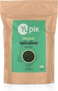 Yupik Orgánica Spirulina Powder 8.8 oz, USDA Certified, Non-GMO, Kosher, Gluten-Free, Vegan, High in Protein, Iron &amp; Antioxidants, Superfood for Smoothies, Shakes & Baking