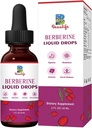Beberine HCL Suplemento - Beberine Liquid Drops with Goldenseal Root, Artichoke Leaf, Ceylon Cinnamon, Berberine Veggie Supplement for Immune, Digestion System and Heart Health Support