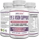 Lutein " Zeaxanthin Eye Health Supplements for Adults, Natural Eye " Vision Formula w/Vitamin A, Lutein, Zeaxanthin, Bilberry Extract, Eyebright " Lycopene for Retina " Lens 60 Caps