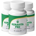 Keravita Pro - Suplemento Natural con Vitaminas C, Vitamina E, Té Verde, Turmeric &amp; Mushroom for Hair & Nail ← Non-GMO, Stimulante-Free ← Hecho en EE.UU., GMP-Certified ← 60 Capsules - 3 Month Supply
