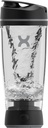 Promixx Original Shaker Botella - Batería propulsada por Smooth Protein Shakes - BPA Gratis, 20oz Copa (Negro)