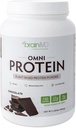 BRAINMD Dr Amen Omni Protein Chocolate - 2.38 lbs - Powder de proteína de base vegetal - promueve la recuperación de la energía y el ejercicio - Vegan, Vegetariano, Sugar Gratis, Gluten Gratis - 30 Servings