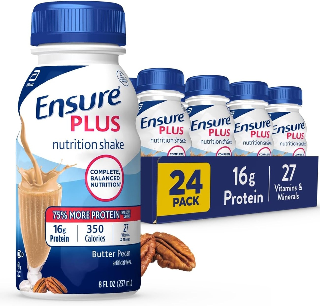 Asegurar más mantequilla Afeitado de Nutrición de Pecan ← Reemplazo de Meal Afeitado para Beber tóxico 16g Proteína y 27 Vitaminas y Minerales