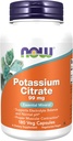 AHORA Suplementos de alimentos, Citrato de potasio 99 mg, soporta equilibrio de electrolitos y pH normal*, Mineral esencial, 180 cápsulas