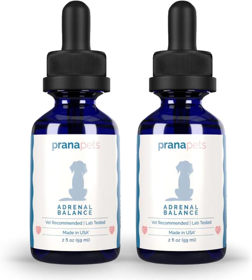 PranaPets Balanza Adrenal para perros con la vida de Cushing Alivia naturalmente los síntomas de la enfermedad de Cushing en perros ← Licorice Fórmula Herbal Libre para perros con la enfermedad de Cushing - 2 Pack