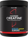 Regla 1 Creatina Cargada - Suplemento de entrenamiento de múltiples movimientos con crema, electrolito y líquidos energéticos para intensidad, rendimiento, soporte de hidratación (30 servidumbres, Limonada de Raz Azul)