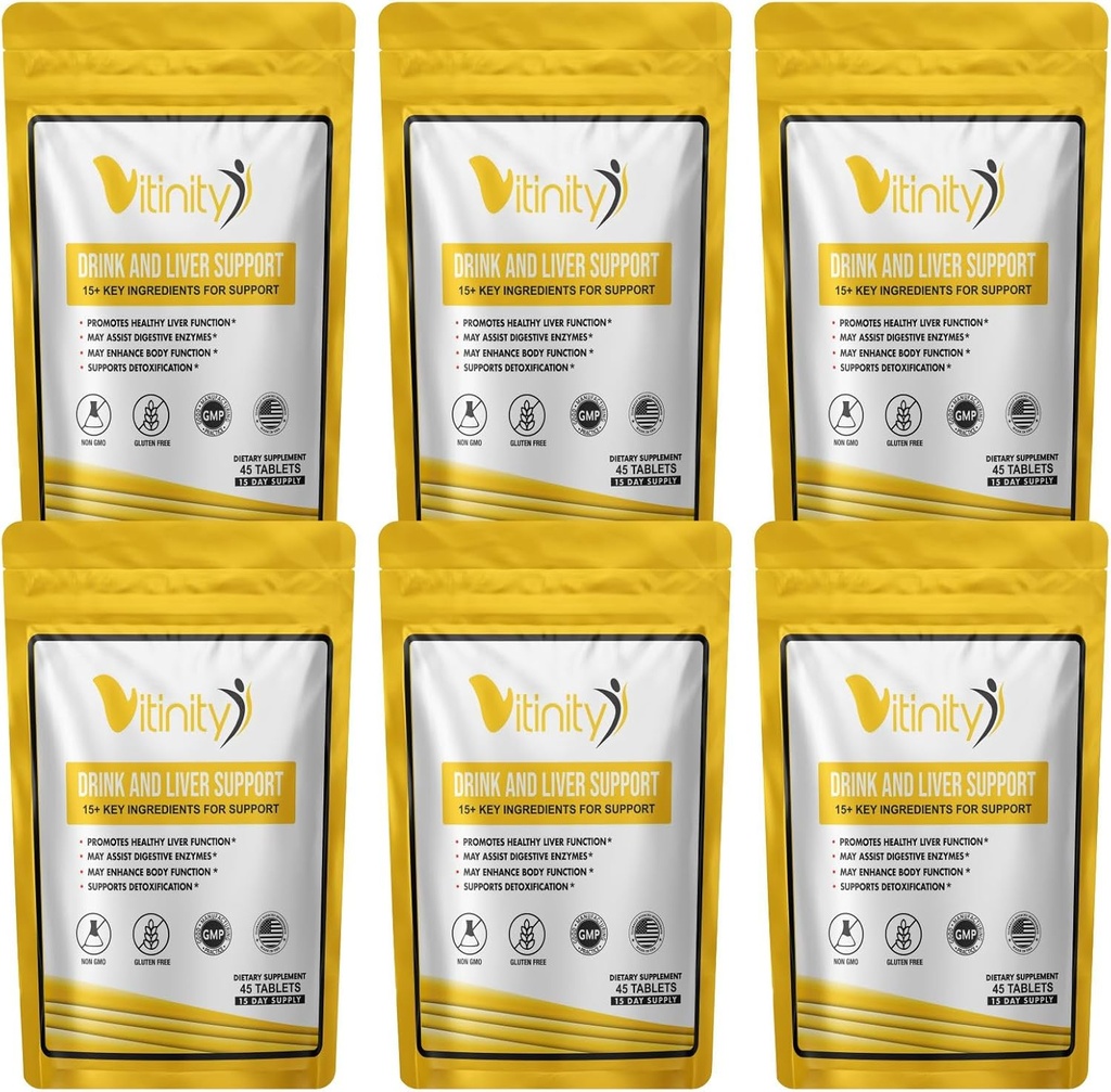 Anti Drink Liver Support Supplement-15+Key Ingredients for Craving Support,Liver Health,Kudzu, Milk Thistle,Holy Basil,DHM,All Natural Cleanse,Gradual Reduction,Nutrient Replenisher Tablets(90 Days)