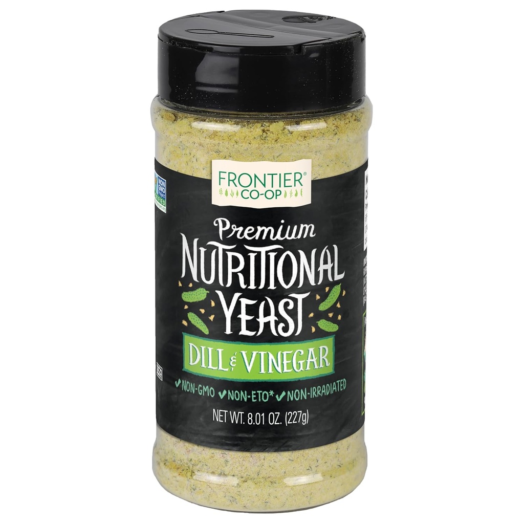 Frontier Dill &amp; Vinegar Nutritional Yeast Blend, 8.01 Ounce