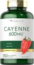 Carlyle Cayenne Pepper Capsules 600mg  350 Pills ← Non-GMO, Gluten Free Supplement