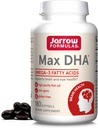 Fórmulas Jarrow MaxDHA - 180 Softgels - Aceite de pescado de alta pureza - Complementos Brain &amp; Eye Health - Concentrated in Omega-3 Fatty Acids &amp; Enriched in DHA - 90 Servings