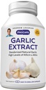 ANDREW LESSMAN Garlic Extract - 180 Capsules - Deodorized Natural Garlic Extract. Protective Sulfur-Based Compounds. Pure, Gentle, Odorless. No Aftertaste, No Stomach Upset, No Additives