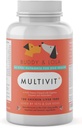 Multivitamina para perros Suplementos diarios avanzados para mejorar la salud del perro Multivitaminas, Nutrientes, Calcio, Enzimas digestivas y antioxidantes 180 Chicken Liver Taste Chewable Tablets