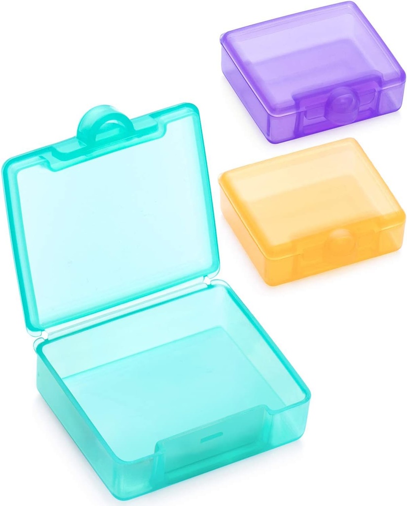 Sukuos Small Pill Box 3 piezas, Cute Travel Pill Case Daily Pill Organizer Portable for Pocket Purse for Vitamin Fish Oil Supplements, Easy to Clean
