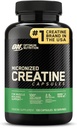 Optimum Nutrition Micronized Creatine Monohydrate Capsules, Keto Friendly, 2500mg, 100 cápsulas