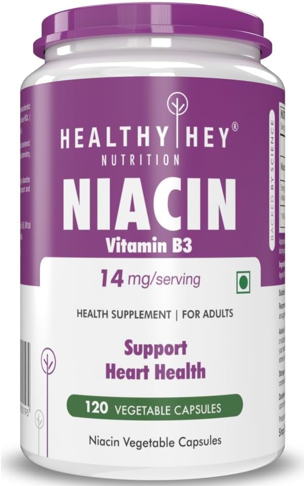Nutrición Niacina Vitamina B3 120 Veg. Capsulas