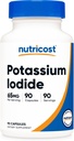 Ioduro de Potasio Nutricost (KI), 90 cápsulas, 65 mg Ioduro de Potasio por Serving, Vegetariano, No GMO &amp; Gluten Gratis