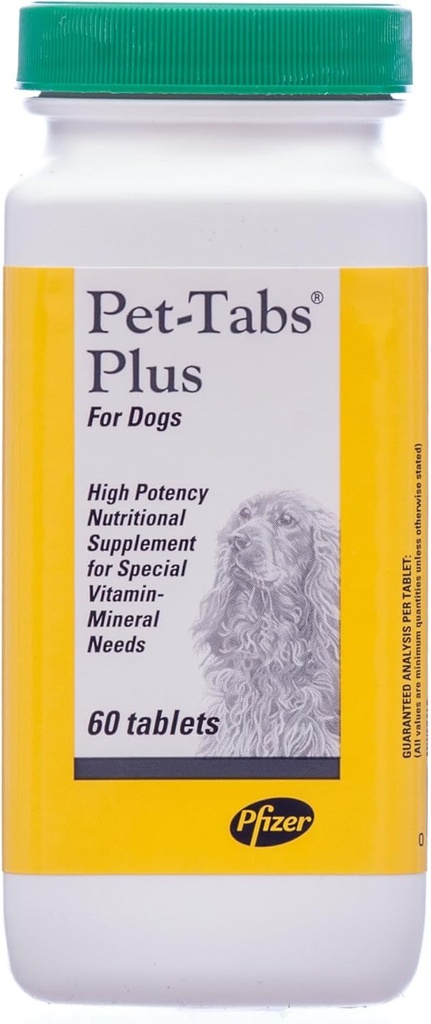 Pet Tabs Plus Advanced Formula Vitamin Suplemento, 60 Cuenta