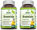 Herbal Secrets Bromelain 500 Mg 120 Tablets Supplement | Pack of 2 | Non-GMO | Gluten Free | Made in USA