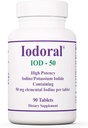 Optimox Iodoral 50 mg Supplement - Potassium Iodide Tablets, Thyroid Support, Daily Vitamins and Minerals, Lugol's Iodine Solution - 90 Count