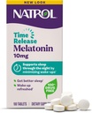 Natrol Melatonin 10mg Tablets, Advanced Sleep Dietary Supplement for Restful Sleep, 100 Melatonin Time Release Tablets, 100 Servings