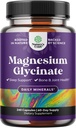 Puro Magnesio Glycinate Suplemento 400mg Por Serving - Vegan High Absorption Chelated Magnesium Capsules for Women &amp; Men with Elemental 400mg for Mood Sleep and Relaxation Support - 240 Count