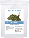 Smart & Simple Raspberry Leaf | Horse Moody Mare Supplement | Organic Whole Leaf | Single Ingredient | Equine Supplement | 56 Servings | 0.5 lb Bag