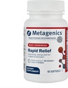 Metagenics Rapid Relief - Herbal Softgel con Turmeric " Boswellia - Apoya el Alivio Rápido para el Muscle, Back " Joint Discomfort* - Drug-Free, Non-GMO, Gluten-Free - GMP Certified Facility - 60 Softgels