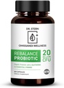BIO-ESSENTIALS, Rebalance Probiotic Supplement - Dr. Ian Stern Formulated - for Superior Digestion &amp; Immunity - W/ Organic Prebiotic &amp; L-Glutamine - 20 Billion CFU - 60 cápsulas