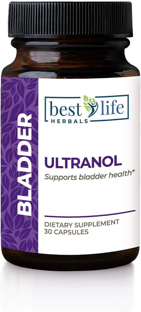 Soporte de la vejiga Total Ultranol - Suplemento de arándano natural para la salud urinaria, control de la vejiga hiperactiva, incontinencia - reduce los plomos y la potencia - 1 botella - 30 cápsulas