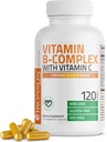 Complejo Bronson Vitamina B con Vitamina C - Salud Inmuna, Apoyo Energético & Nervous System Support - Non-GMO, 120 cápsulas vegetarianas