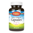 Carlson - Empty Gelatin #1 Capsules, Easy to Separate & Fill, 200 Count (Pack of 1)