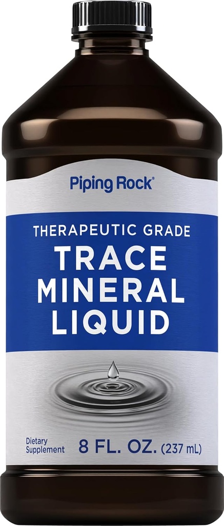 Piping Rock Trace Mineral Liquid TENIDO 8 fl oz TENIDO Suplemento Terapéutico de Grado