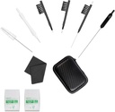 Phitunry 52-Piece Hearing Aid Cleaning Kit Accesorios Portable Hearing Aid Case Pocket Size with Cleaning Brush Tools, Dry Capsules, Audio Wipes, Deer Velvet tela y Hearing Aid Travel Case(Medium)